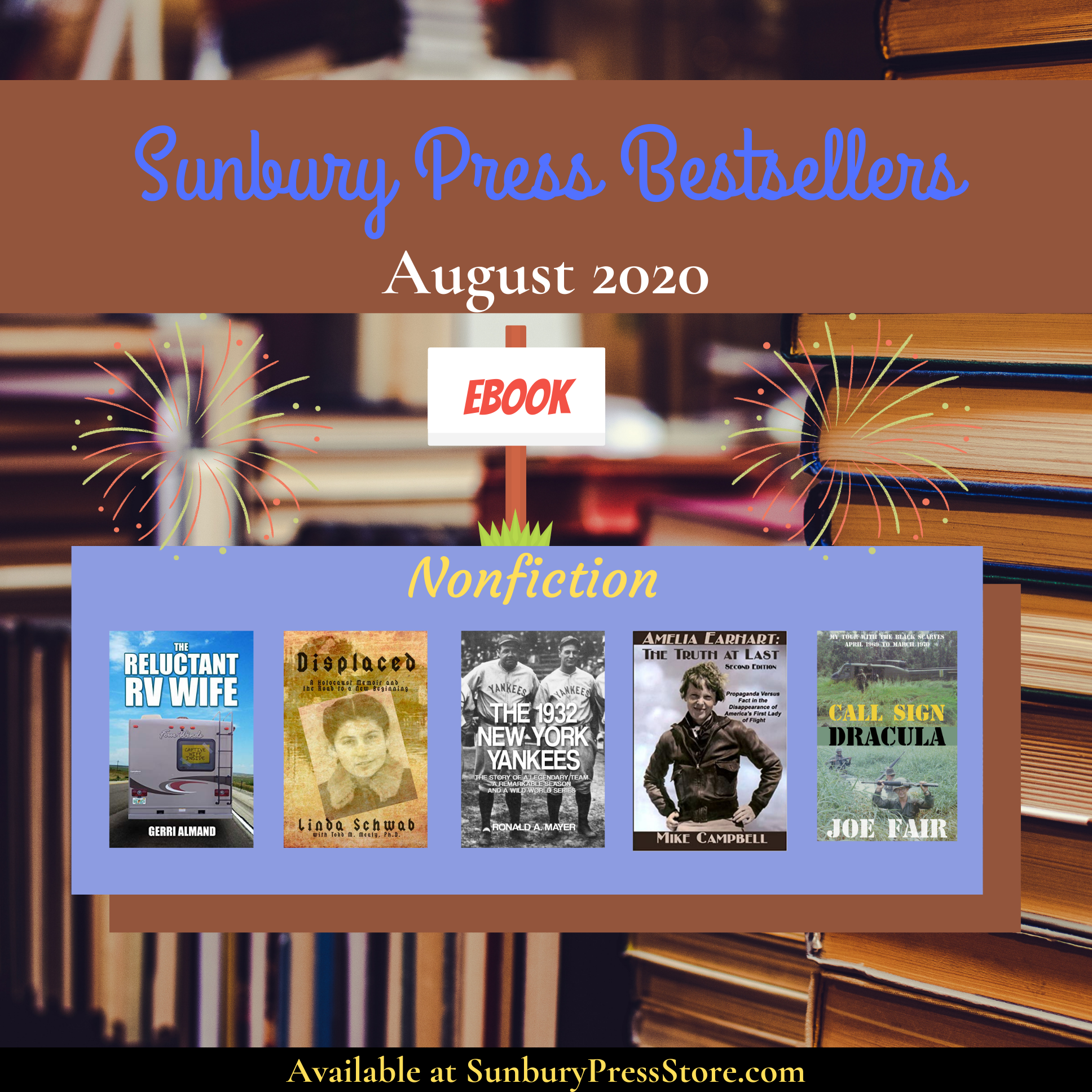 Sunbury Press Bestsellers: The Bestselling eBooks of August 2020