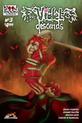 Violet Descends - Issue #3C Ratio Variant